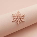 92.5 Sterling Silver Rose Gold Plated Snowflake Pendant Ivanah Silver