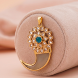 Traditional Gold-Toned Puligoru (Tiger Claw) Pendant Ivanah Silver