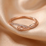 Dainty Teardrop Knot Ring Ivanah Silver