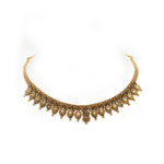 92.5 Silver Gold Plated Necklace with Lakshmi Gold Drops Ivanah Silver