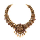 92.5 Silver Gold Plated Antique Peacock Medallion Necklace Ivanah Silver