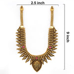 92.5  Silver Gold Plated Antique Mango Design Necklace Ivanah Silver