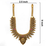 92.5  Silver Gold Plated Antique Mango Design Necklace Ivanah Silver