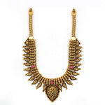 92.5  Silver Gold Plated Antique Mango Design Necklace Ivanah Silver