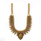 92.5  Silver Gold Plated Antique Mango Design Necklace Ivanah Silver