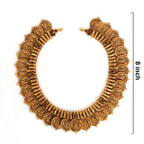 92.5 Silver Gold Plated Antique Lakshmi Kasu Mala Coin Necklace Ivanah Silver