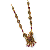 92.5 Silver Gold Plated Antique Peacock Necklace Ivanah Silver