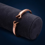 92.5 Silver Rose Gold Plated Hand Holding Ring Ivanah Silver