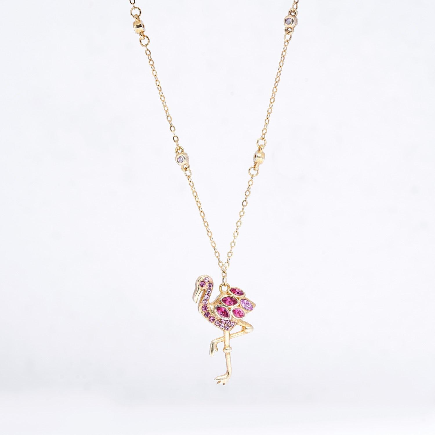 Silver Flamingo Chain - Ivanah Silver