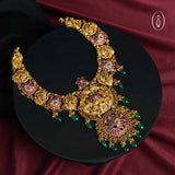 92.5 Silver Gold Plated Short Necklace