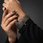 92.5 Silver Oxidised trendy Bangle Ivanah Silver