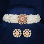 Pearl kundan Choker - Ivanah Silver
