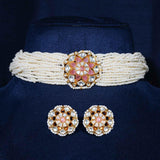 Pearl kundan Choker - Ivanah Silver