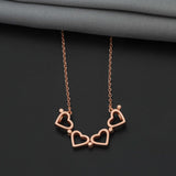 92.5 Sterling Silver Elegance of Love Adaptable Chain With Rose Gold Polish - Ivanah Silver