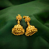 92.5 Silver chakra balaji  Jhumka  With Gold Polish