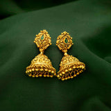 92.5 Silver Pretty Jhumka With Gold Polish