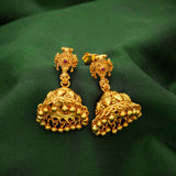 Ivanahjewels 92.5 Silver Tirupathi Balaji Shankh Chakra Jhumka