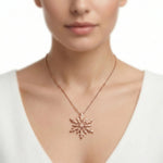 92.5 Sterling Silver Rose Gold Plated Teardrop Pendant Ivanah Silver