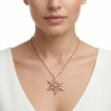92.5 Sterling Silver Rose Gold Plated Teardrop Pendant Ivanah Silver
