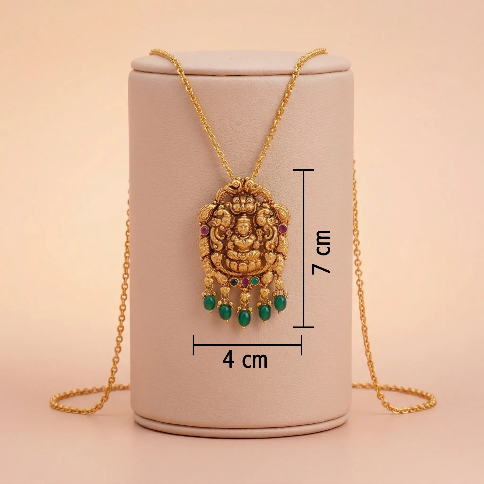 92.5 Antique Silver Lakshmi Temple Pendant Ivanah Silver