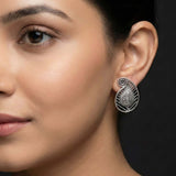 92.5 Silver Oxidised Earrings Ivanah Silver