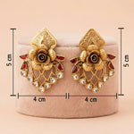 92.5 Silver 3D Rose Statement Earrings Ivanah Silver