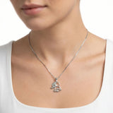 92.5 Silver Cut-Out Elephant Pendant with Chain Ivanah Silver