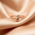 Cupid’s Arrow Heart Ring - 92.5 Sterling Silver with Rose Gold Finish Ivanah Silver