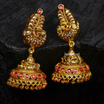 Gold Polish nagas Jhumkka - Ivanah Silver