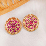 Pink Chakra Stud - Ivanah Silver