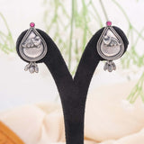 Oxidised Stud - Ivanah Silver