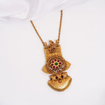 Antique Kundan Long Necklace - Ivanah Silver
