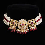 Samudra cz Pearl Choker - Ivanah Silver
