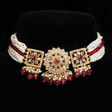Samudra cz Pearl Choker - Ivanah Silver