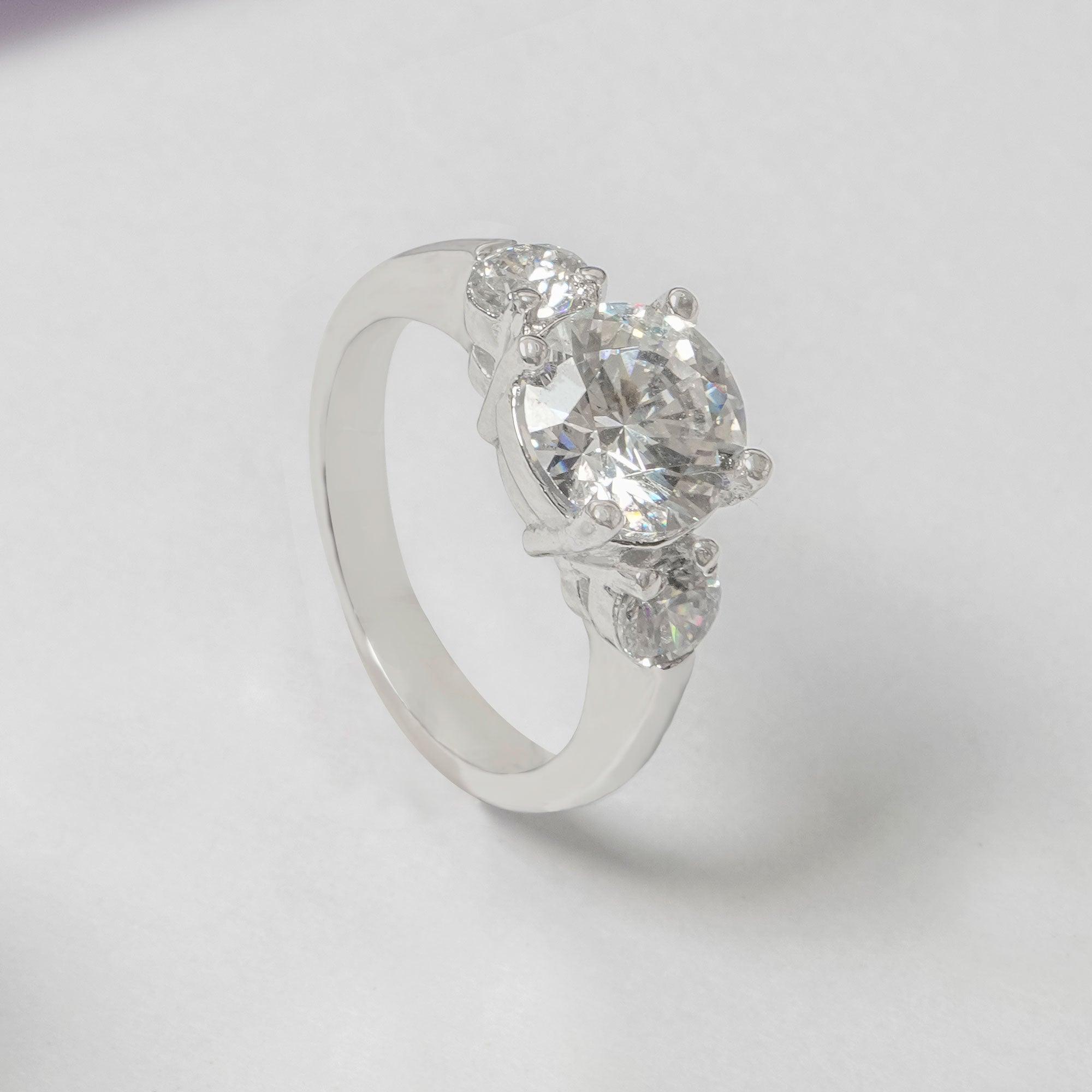 Silver Solitaire Ring - Ivanah Silver