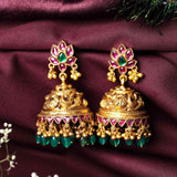 Lotus Jhumkhas - Ivanah Silver