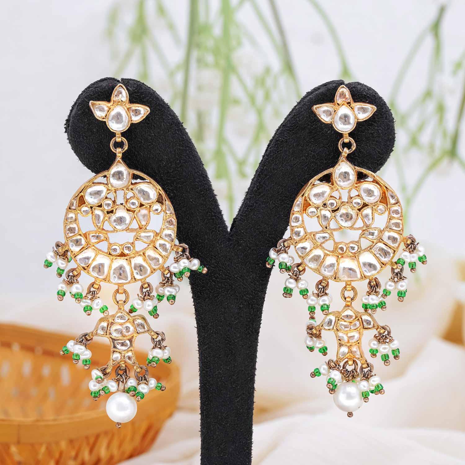 Gleaming Chandbali - Ivanah Silver