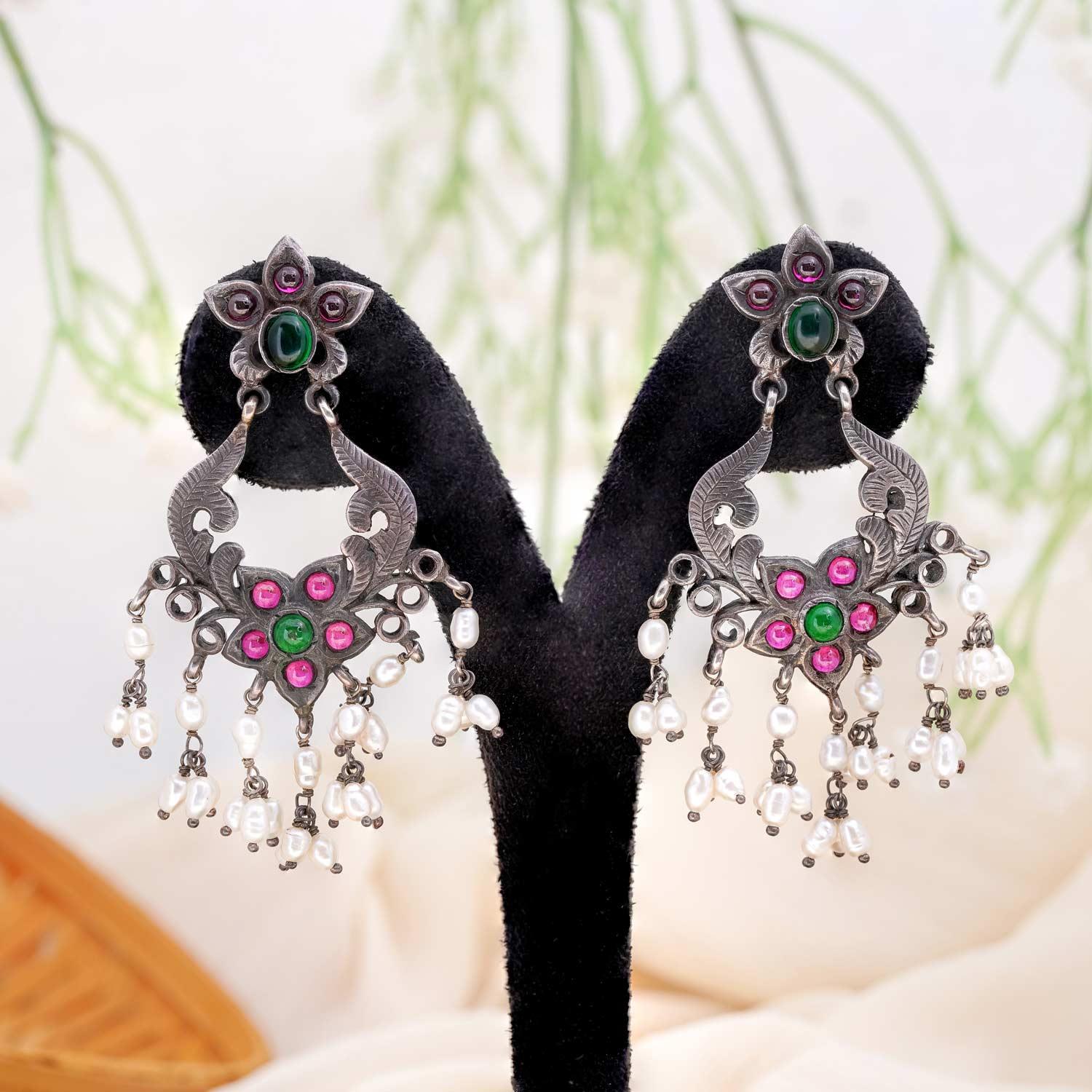 Oxidised Dangler - Ivanah Silver
