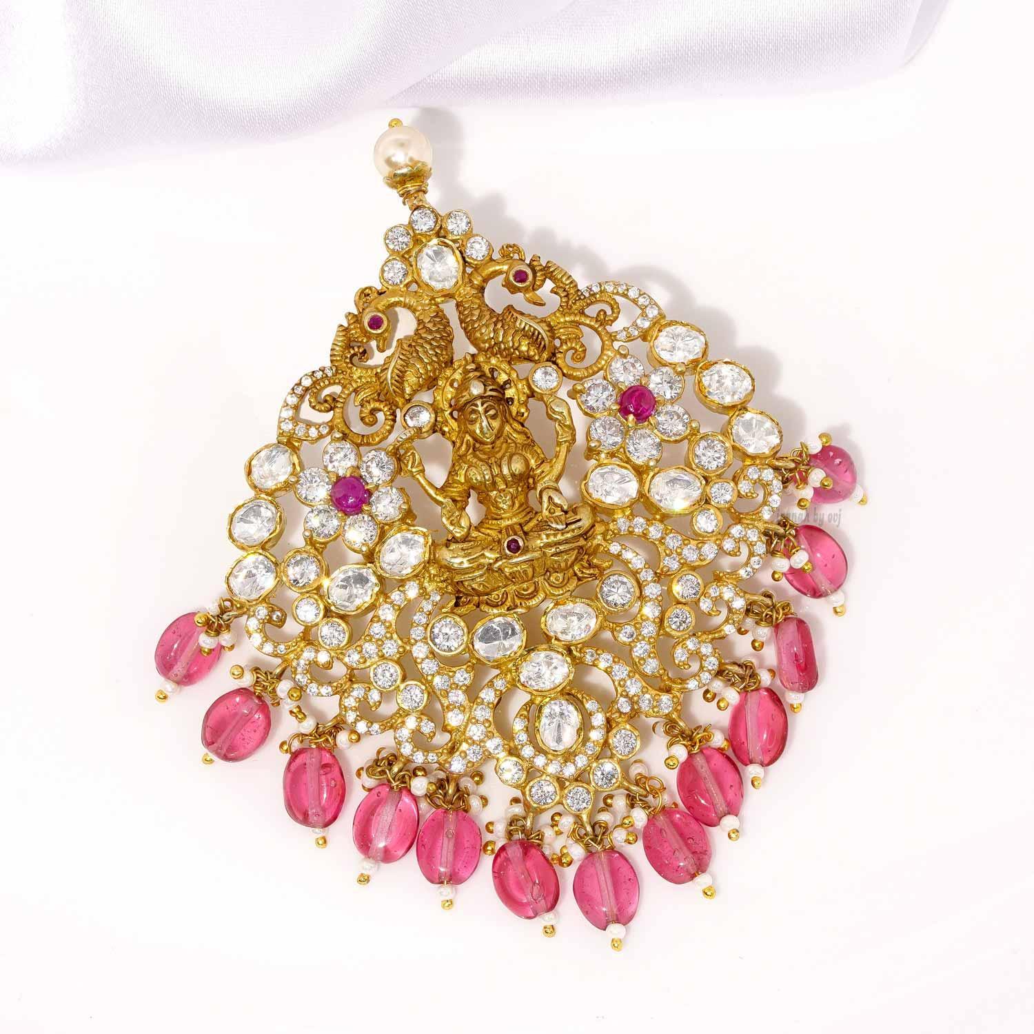 Charming Lakshmi Moissanite Pendant - Ivanah Silver