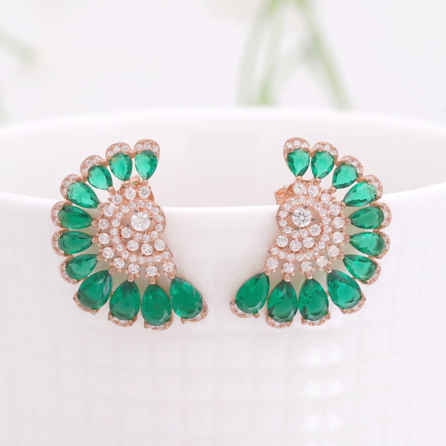 Zircon Stone Swrils - Ivanah Silver