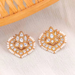 Kamal Kundan Stud - Ivanah Silver