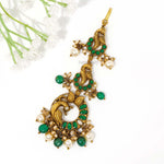 Peacock Kundan Maangtikka - Ivanah Silver