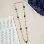 Pearl gold balls necklace - Ivanah Silver