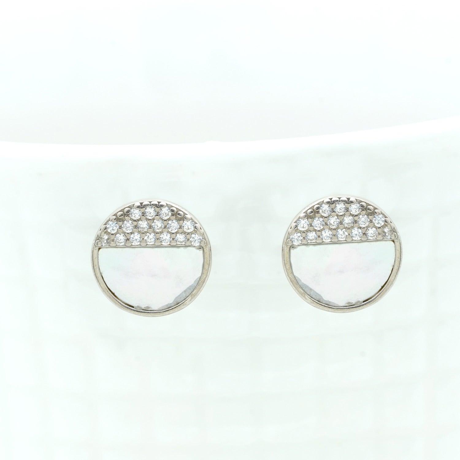MOP Studs - Ivanah Silver
