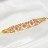 Mini Mop Pink Choker - Ivanah Silver
