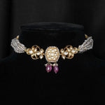 Moissanite Pearl Choker - Ivanah Silver