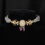 Moissanite Pearl Choker - Ivanah Silver