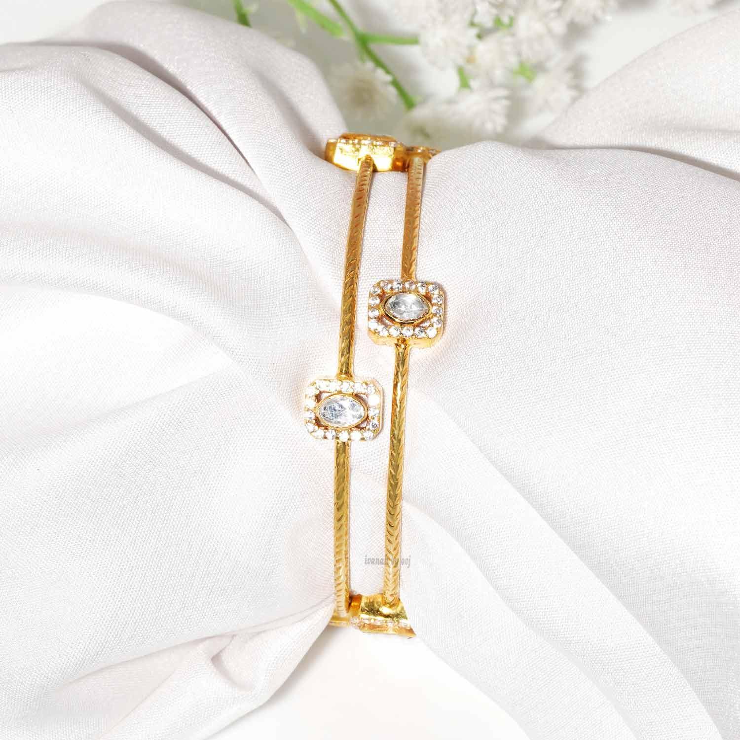 Modern Moissanite Bangles