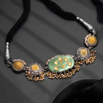 Dual Tone Choker - Ivanah Silver