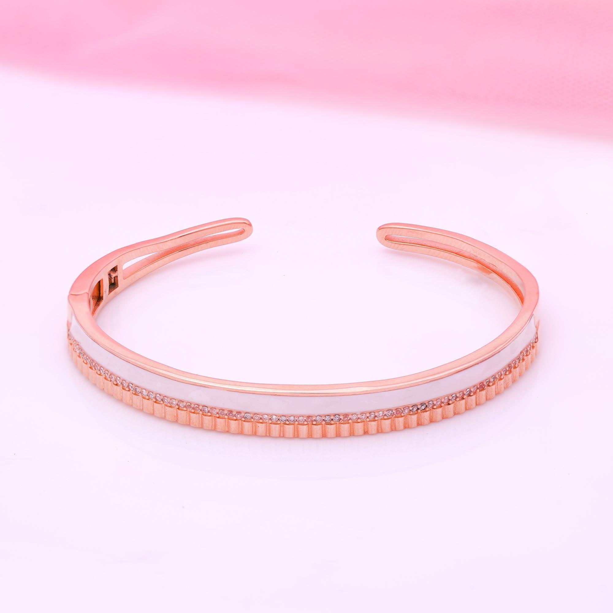 Classic Marble Finishing 92.5 Sterling Silver Bracelet - Ivanah Silver